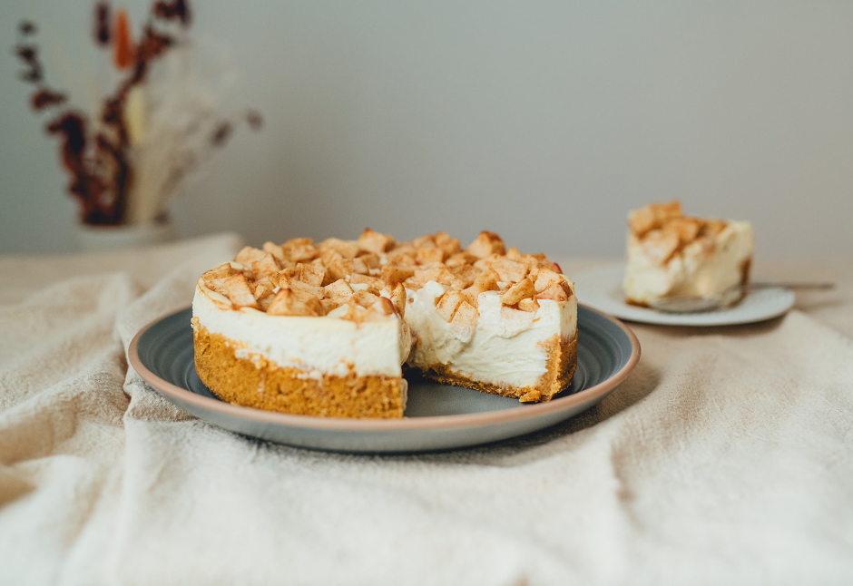 Gâteau au fromage aux pommes