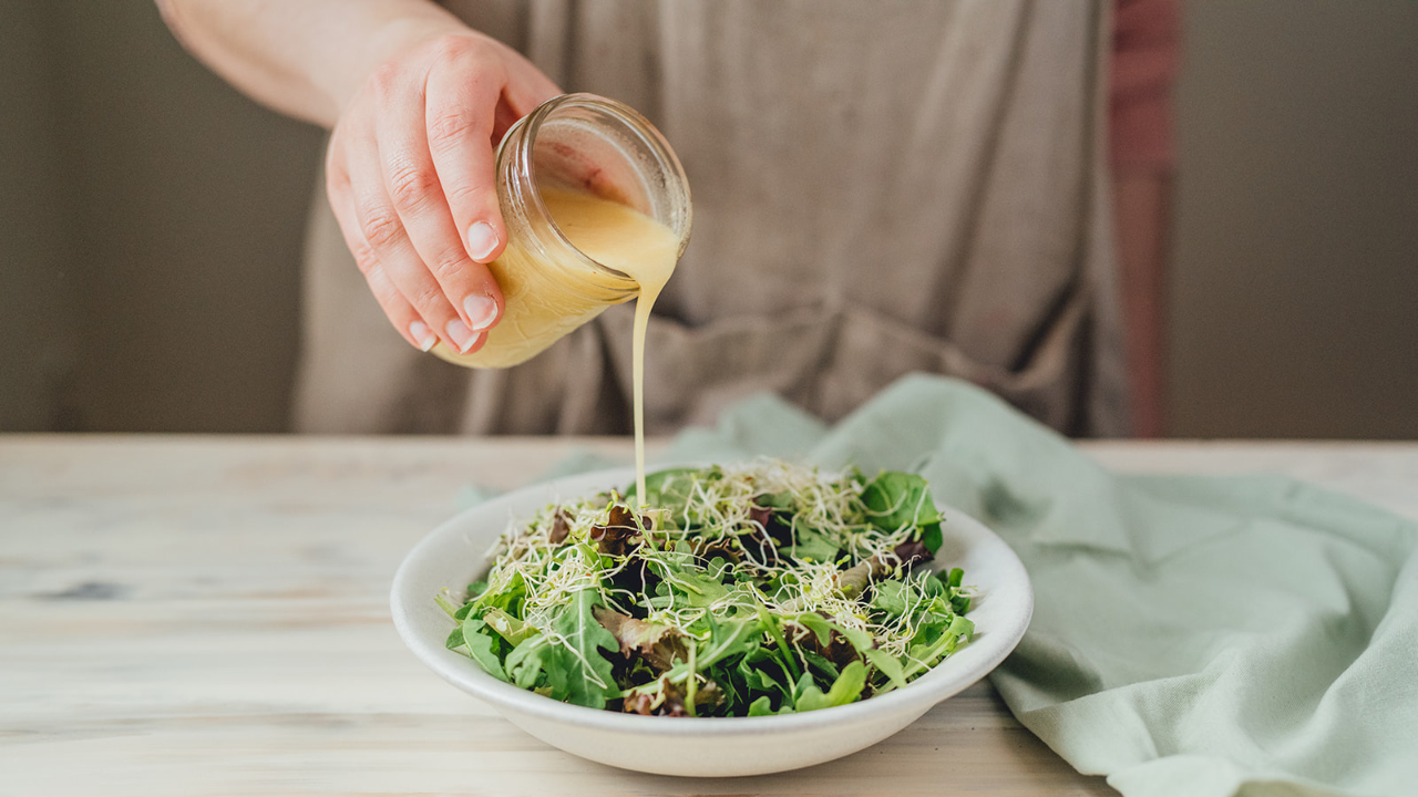 Vinaigrette au cidre de pomme et à l'érable