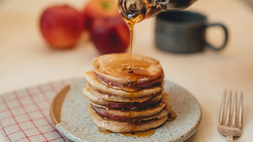 Pancakes aux rondelles de pommes