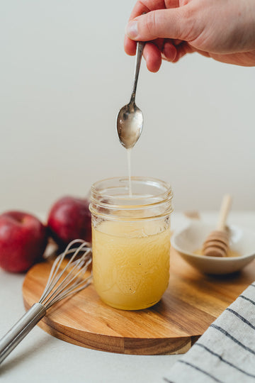 Vinaigrette miel et cidre de glace
