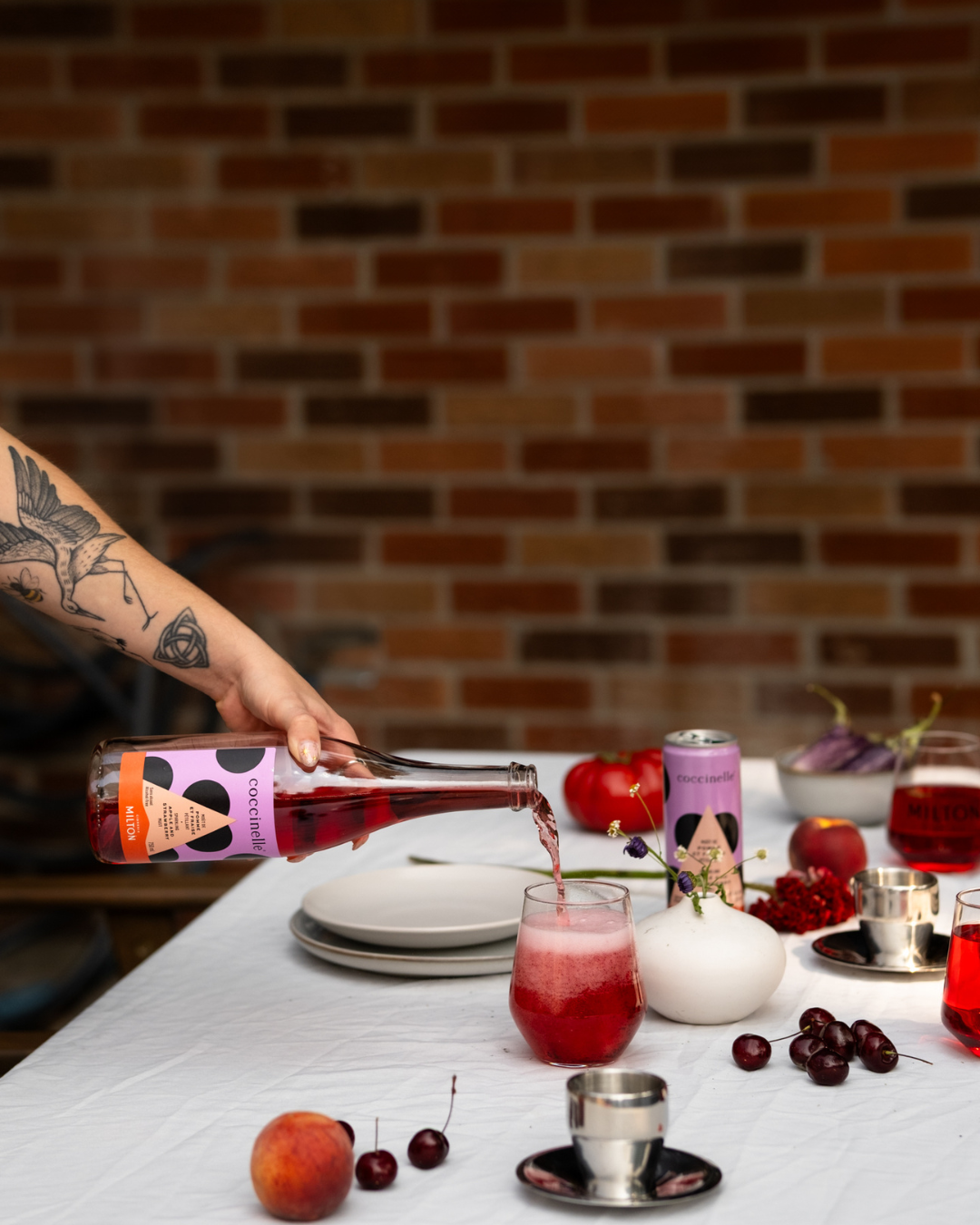 Coccinelle pomme et fraise